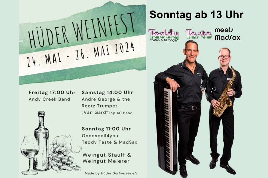 3. Hüder Weinfest - Dorfplatz Hüde - live on stage 
